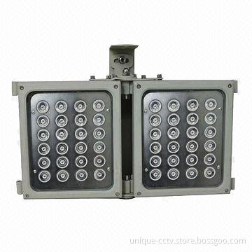 IR Illuminator with 24pcs 2W Dot-matrix IR LED, Low Light Decay and Long Service Lifespan